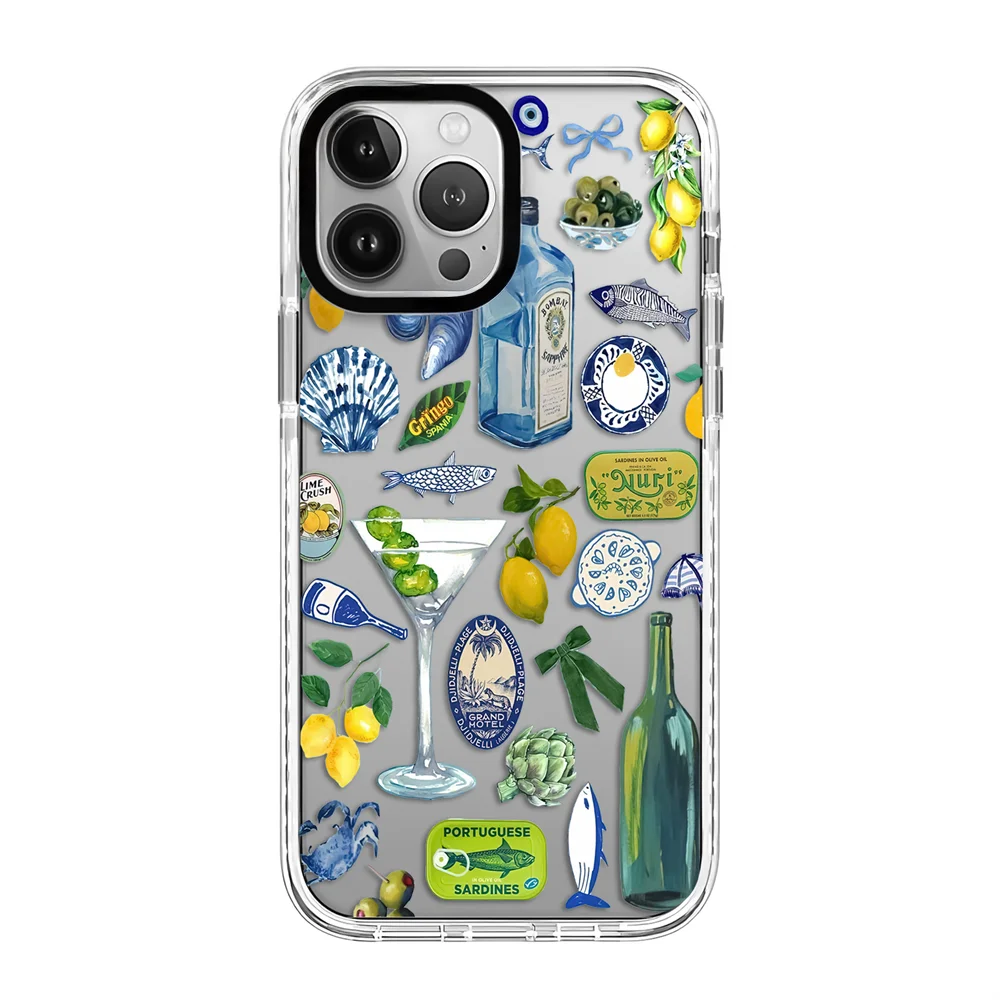 

Simple Vegetables Fruits Acrylic White Border Magnetic Phone Case Cover for IPhone 17 16 15 14 13 12 Pro Max Case