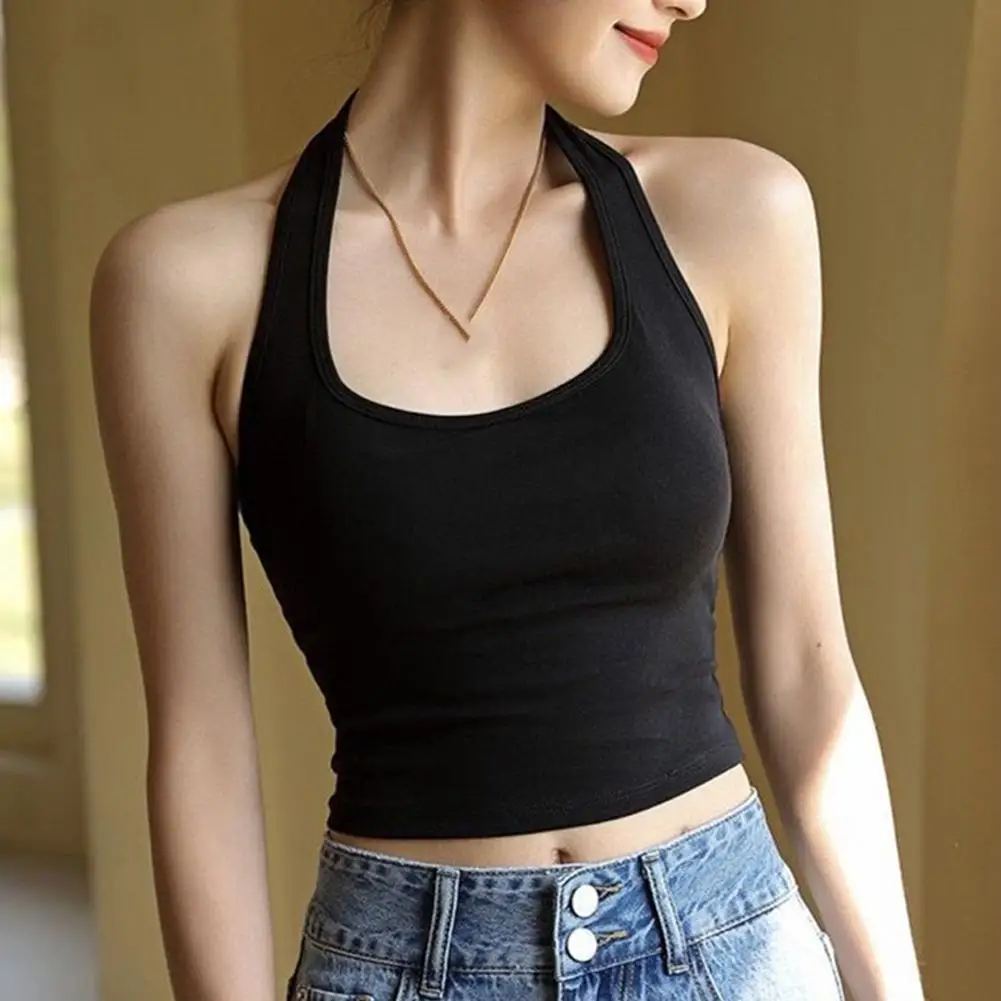 Top Halter, chaleco de gimnasio para mujer, camisetas sin espalda, sujetadores deportivos Push Up, chaleco para correr, camisetas de entrenamiento, ropa deportiva, ropa de Yoga