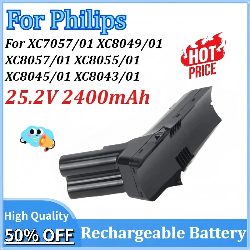 

Battery for Philips XC7057/01 XC8049/01 XC8057/01 XC8055/01 XC8045/01 XC8043/01 XC8347/01 XC8349/01 XC7055/01 XC7041/01 XC7042
