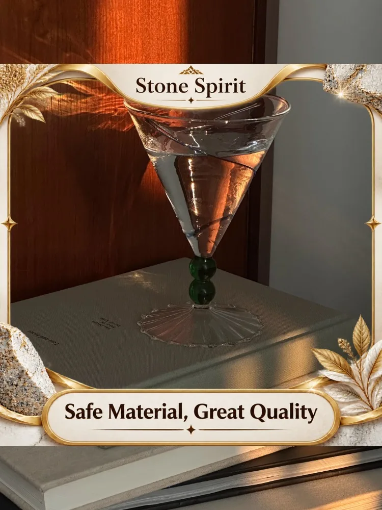 Handcrafted Stemmed Glass Set | Wrapped Wire Cocktail Cups | Crystal-like Colored Glasses | Instagram Barware Decor Gift