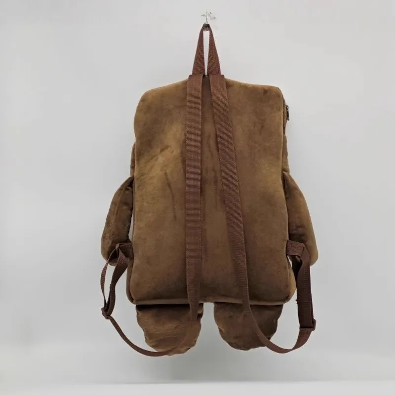 2025 Kawaii Plush Backpack - Domokun-Inspired Design with Adjustable Straps & Spacious Compartment Perfect for Kids & Collector