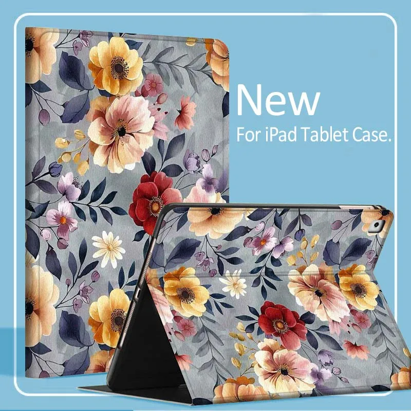 

Beautiful floral fragments Tablet Case For iPad Pro Air Mini 1 2 3 4 5 6 7 7th 8th 9th 10th 11th 10.2 9.7 10.5 10.9 11 2024 2025