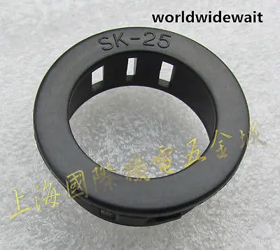 

10 шт. черная пластиковая круглая защелка, защитная крышка для электрического провода