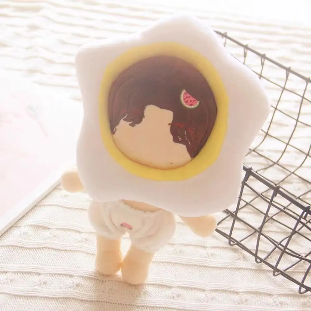 20CM Doll Headgear Deer Cat Bread Rabbit Bear Dinosaur Cartoon Animal Ear Cap Cos Outfit Change Dressing Game Cute Plush Hat