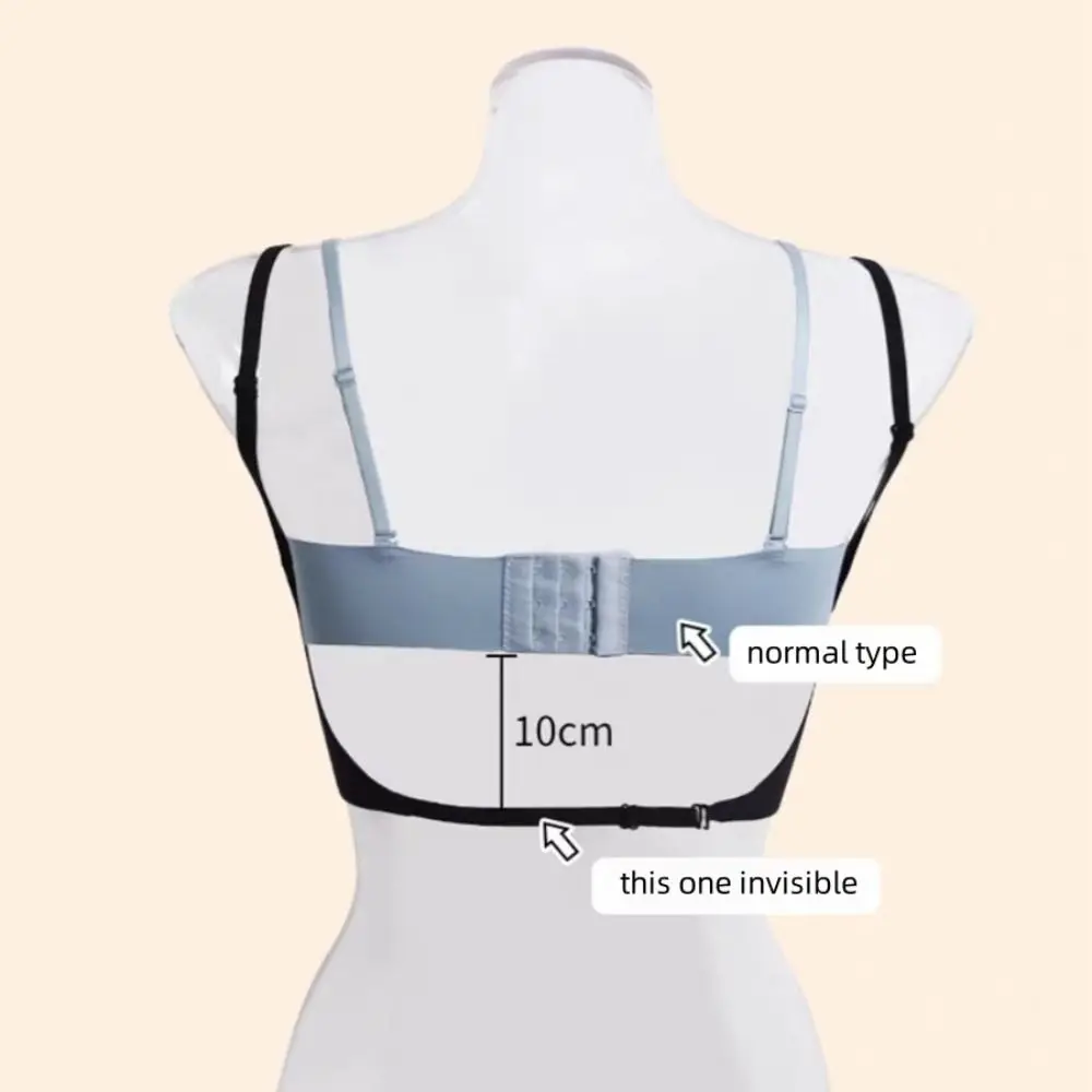 

Comfortable 3/4 Cup Backless Bras for Women U Shape Underwear Seamless Bras Shockproof Intimates Wireless Deep V Bra Gifts