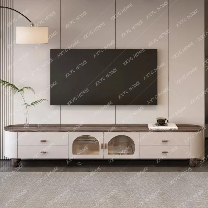 XXGlass Wood Coffee Table Modern Decoration Dinner Service  Coffee Table Storage Minimalist Meubles Postmodern Furniture