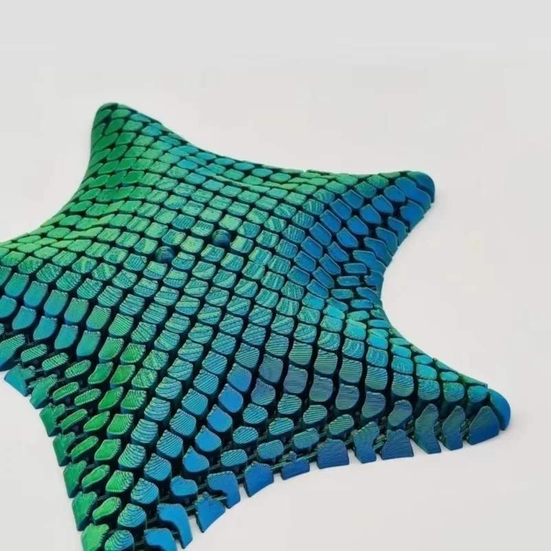 Articulated Design 3D Printed Starfish Starfish Shape Visual Fidget Flexible Material Flexible Desk Decor Stress Relief Gift