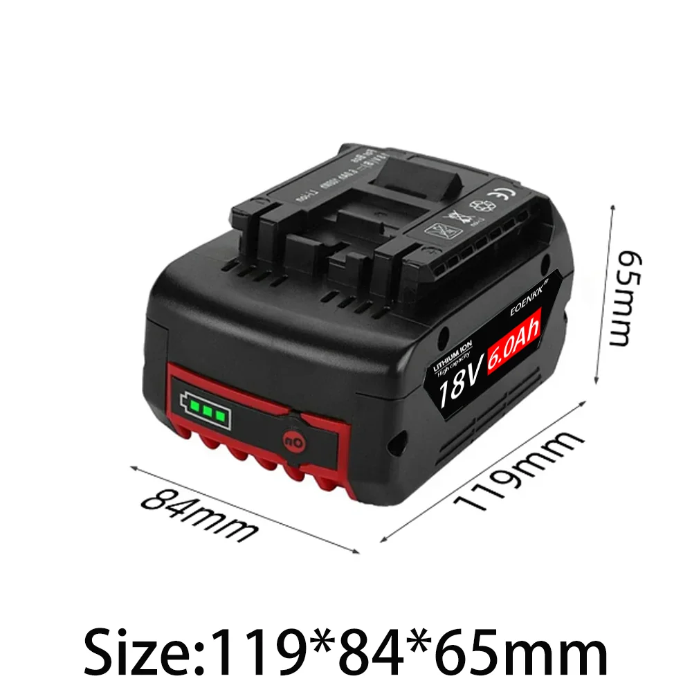 EOENKK brand-new 6.0Ah Battery Original for Bosch 18V Professional GBA GBH GSR GSB BAT618 BAT609 BAT620 Replacement Battery