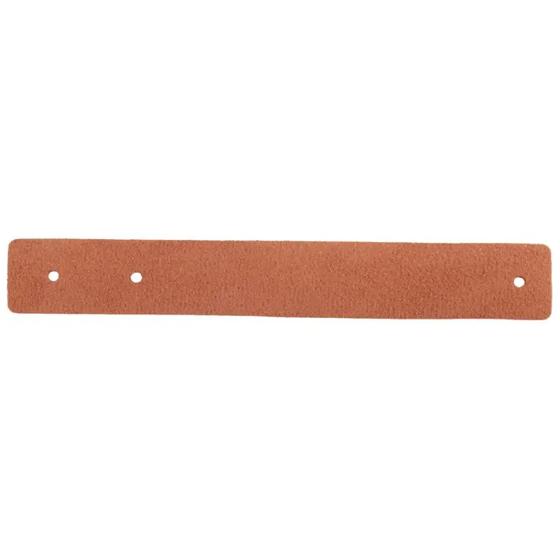 A36T-20Pcs Wall Hooks,PU Leather Curtain Rod Holder, Leather Straps For Hanging Bracket DIY Home Storage Hook Wall Boho Brown