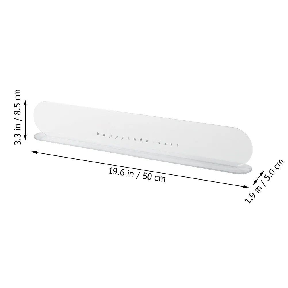Kitchen sink water retaining plate for home users to reduce water splashing, 2pcs white TPR 50x8.5x5cm