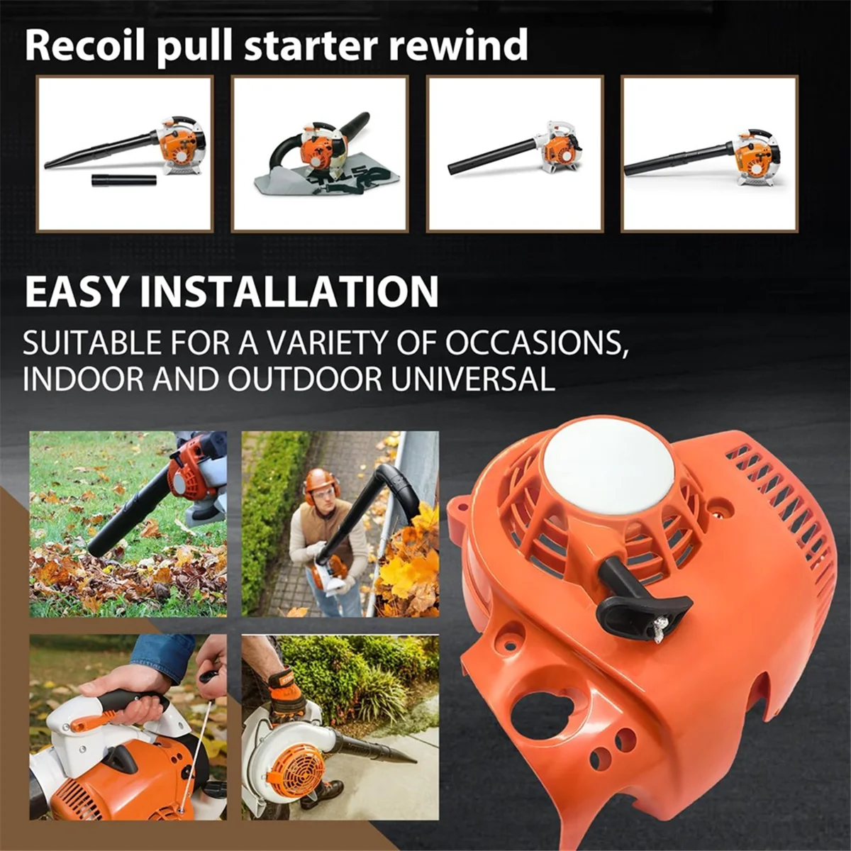 1pcs Recoil Pull Starter 4241-080-2106 for Stihl Bg86 Bg86c Bg56 Bg56c Sh86 Sh56 Handheld Leaf Blower_A66K