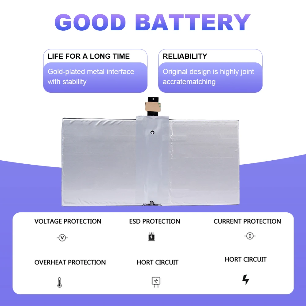 

G3HTA027H Laptop Battery for Microsoft Surface Pro 4 1724 PRO 4 PRO4 1724 PRO 1796 Laptop 7.5V 5087mAh 36 Months Free Warranty