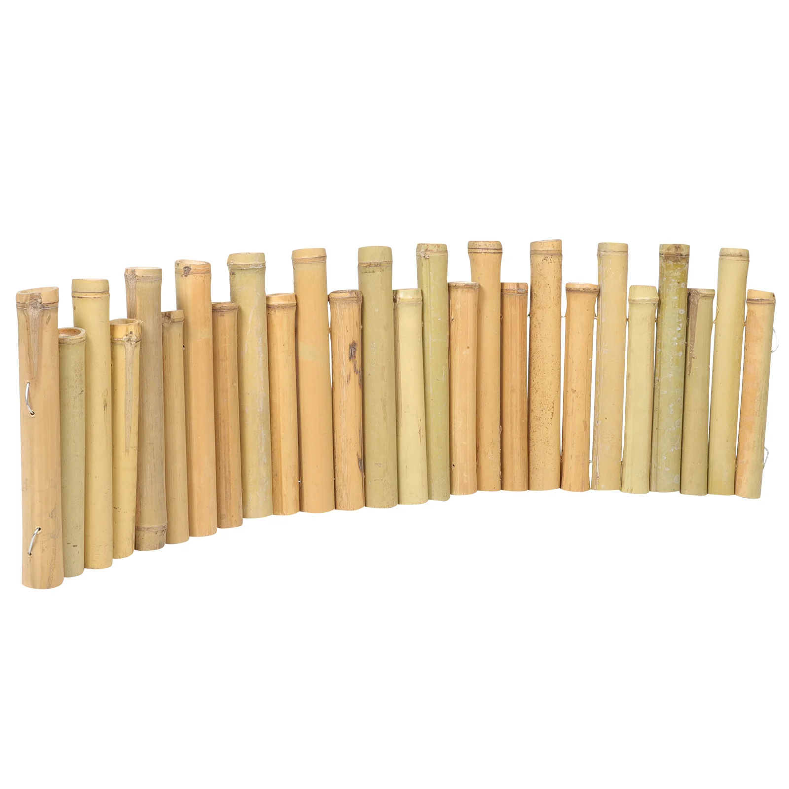 

Garden Fence Bamboo Small Outdoor Courtyard (white 1 Meter Long X 25-30 Cm High) Picket Edging