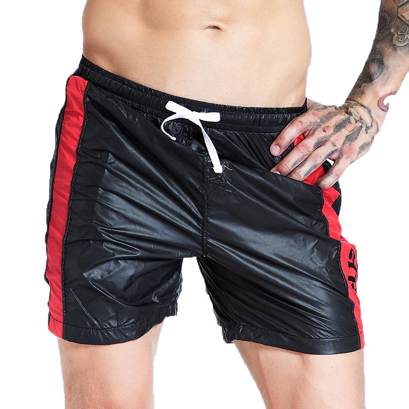 Men Board Shorts Patchwork Sports Gym Bodybuilding Sweatshorts Summer Beach Swimwear Casual Fitness Athletic Shorts Trunks Pants