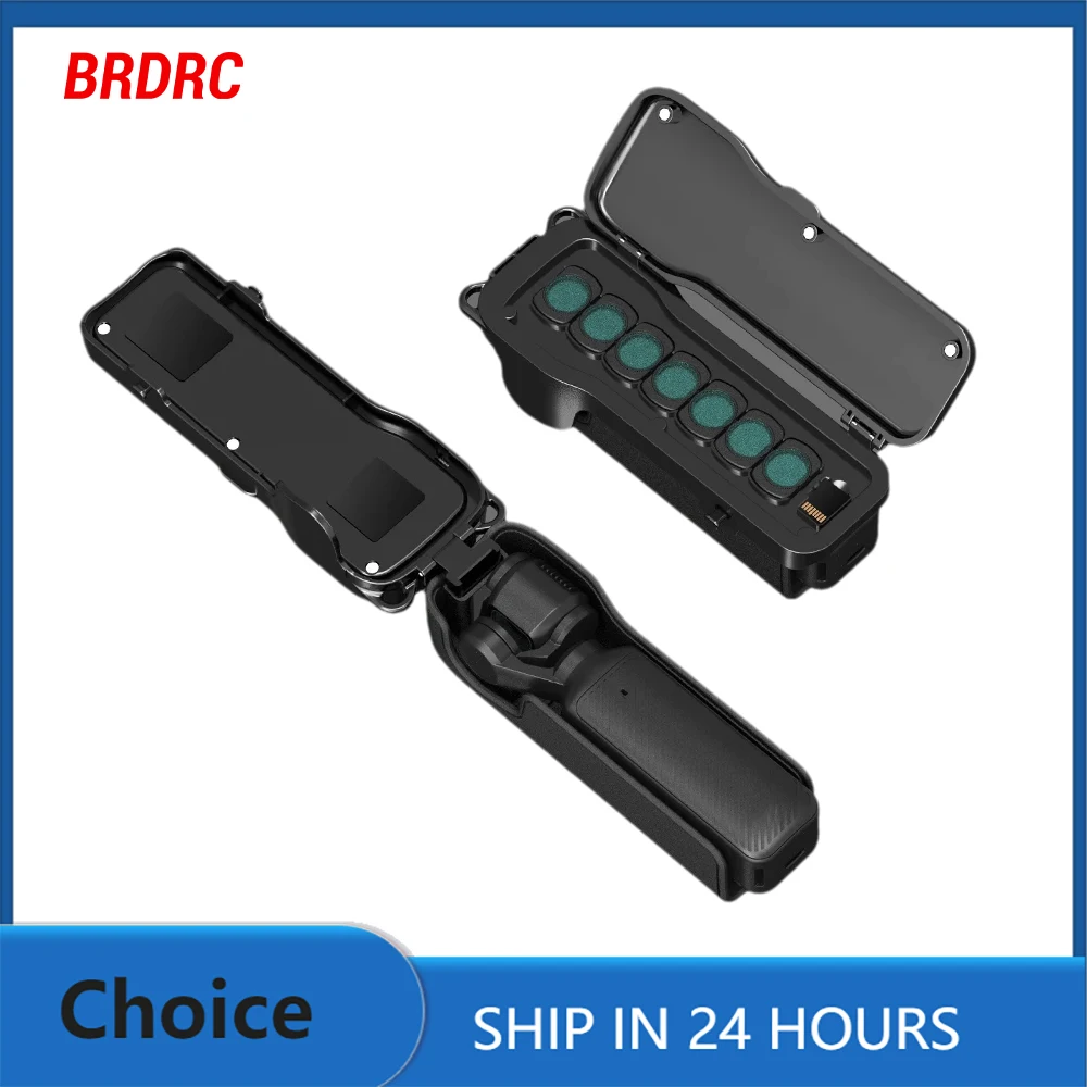 BRDRC Pocket 3 Schutzhülle Hartschalen-Etui für DJI Osmo Pocket 3 Zubehör Objektivfilter Aufbewahrungsbox