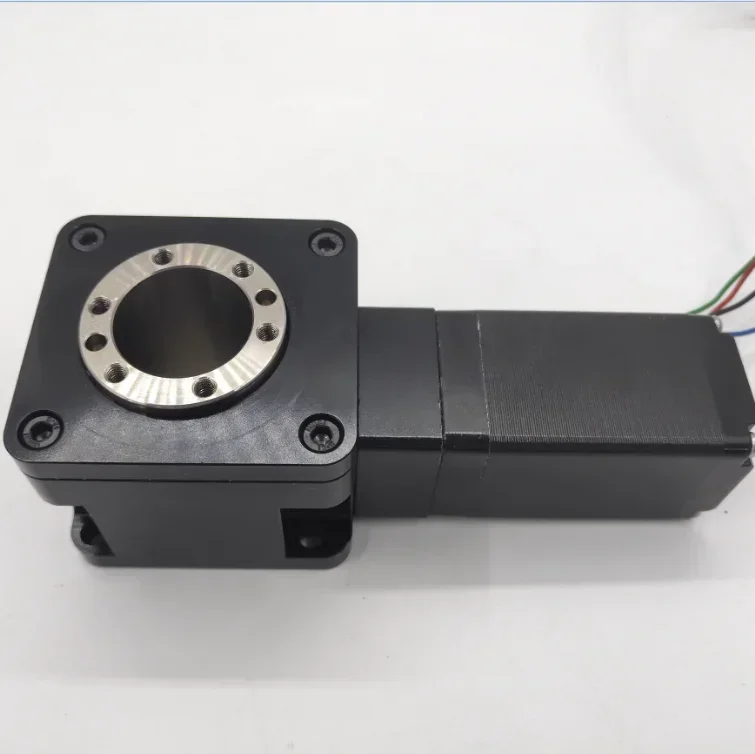 

SAMSR 45 мм полая поворотная плитка полая поворотная плиточная коробка передач 8:1 шаговый двигатель nema 11, полая поворотная платформа