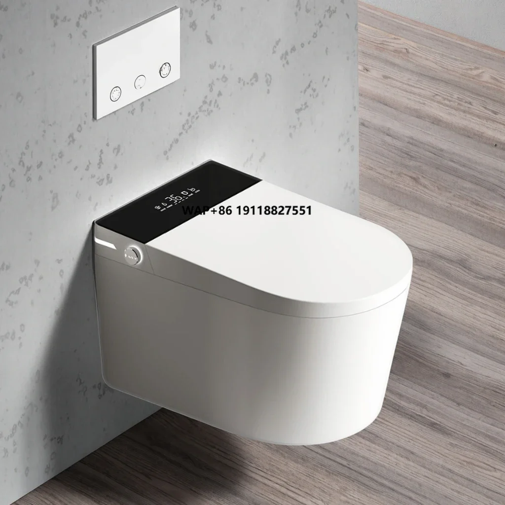 

8822H Dayao Elongated Wall-hung Toilet Bowl Intelligent Automatic Flip Cover One Piece WC Bidet for Home in High-end Function