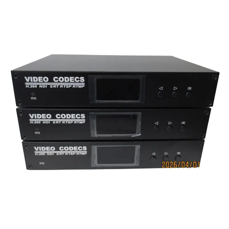 4K HD SDI Video Encoder Decoder with WiFi 6 SRT RTMP NDI for Live Streaming to YouTube Facebook