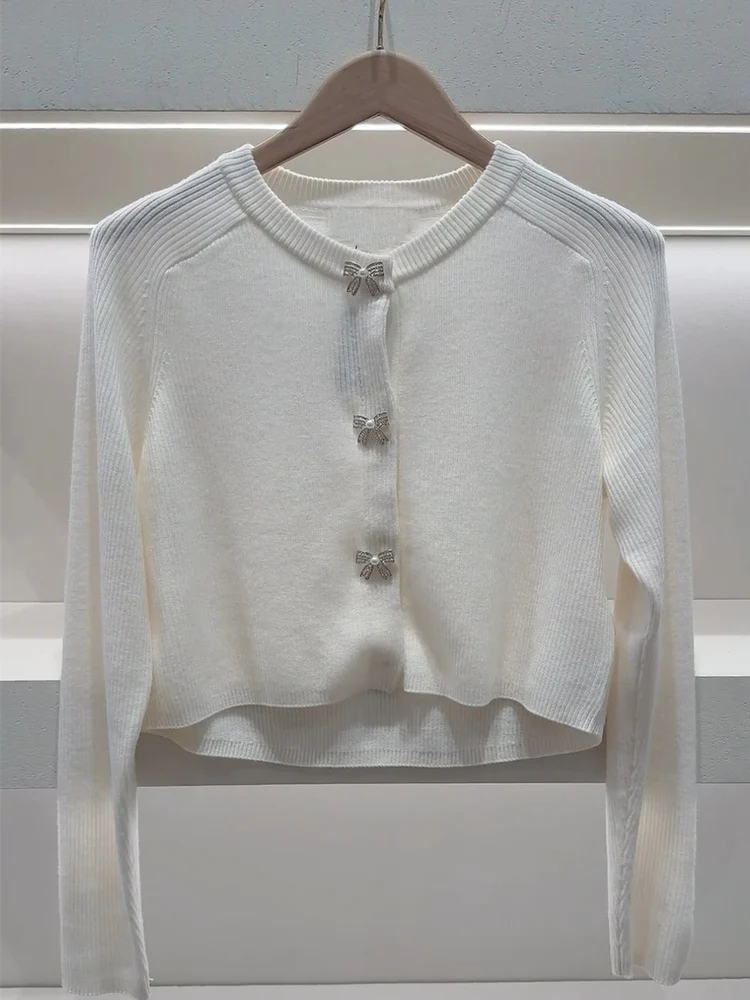 الراقية محبوك طويل Sve جولة Ne عقدة عارضة Faion المرأة سترة الأوروبية Sle Faionable تنوعا أعلى #5