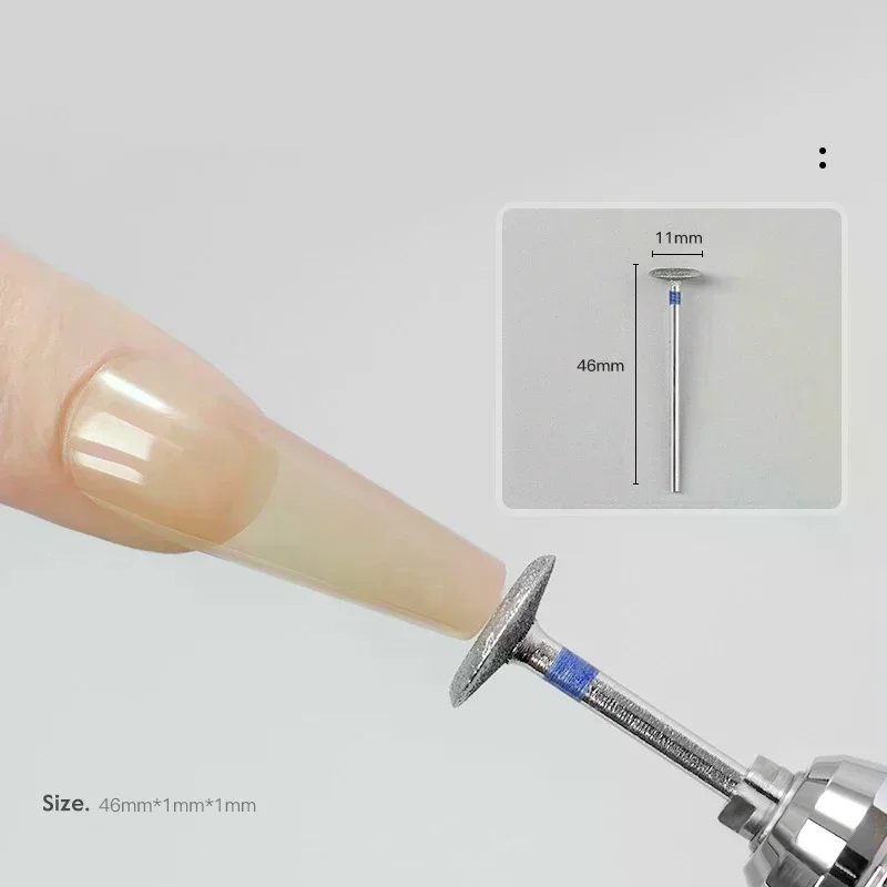 3 قطعة الصحن الطائر رأس مطحنة المحمولة طلاء الأظافر مسمار أدوات تلميع المهنية إزالة الجلد الميت إزالة الأظافر دريل #1