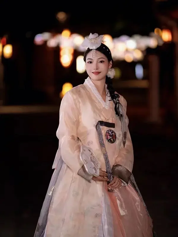 Hanbok-Robe traditionnelle coréenne pour femmes, costume de style coréen, vêtements de photographie, festival vintage, danse folklorique rétro, nouveau, 2024