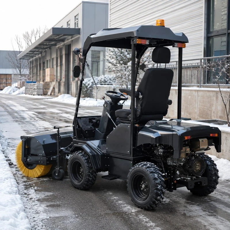 Snow Clearing Sweeper for Quick Path Clearing Customized Stable Drive Snow Sweeping Machine for Warehouse Grounds