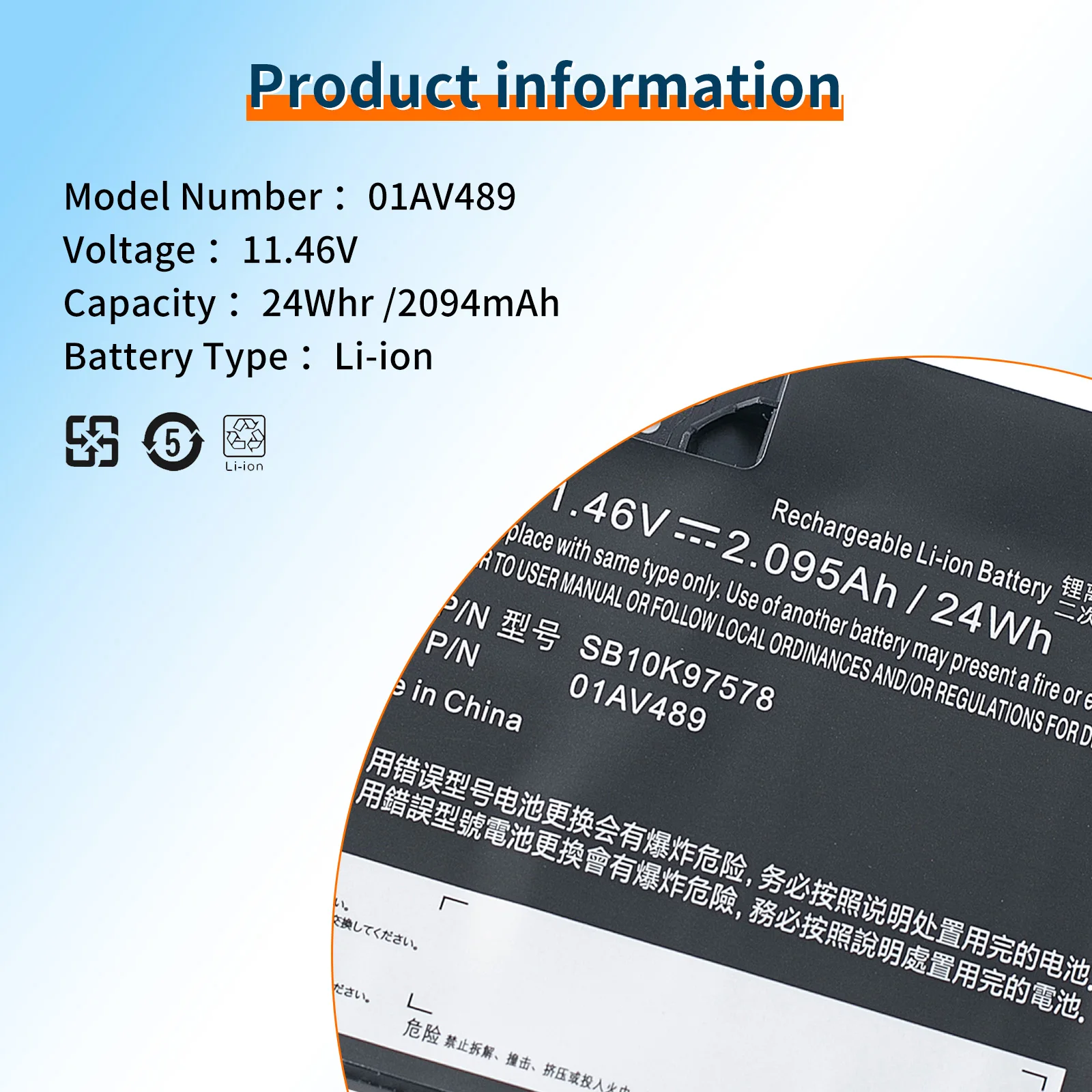 Imagem -05 - Bvbh-bateria do Portátil para Lenovo Thinkpad A475 A485 Série Tp25 01av421 01av420 Sb10k97578 01av419 Sb10k9757 T470 T480