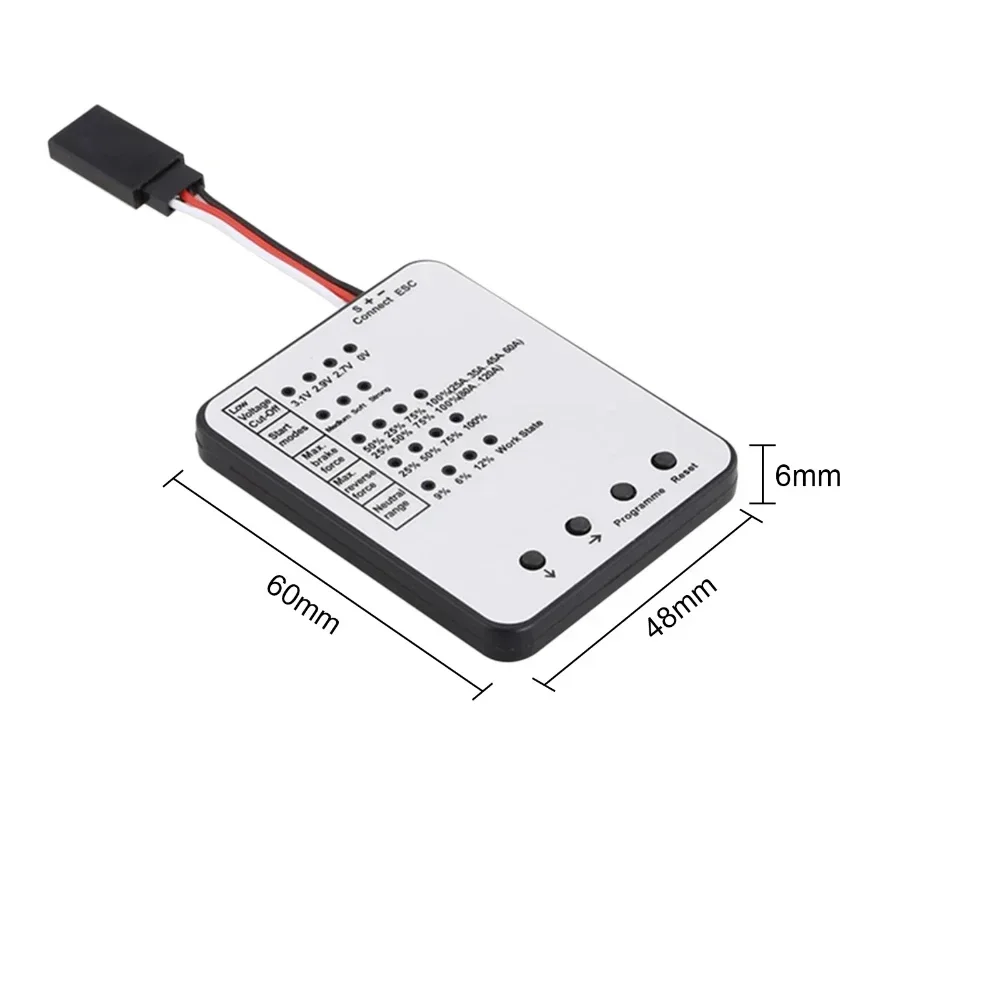 تجاوز هواية LED بطاقة البرمجة لسيارة RC 25A/35A/45A/60A/80A/120A/150A فرش ESC برنامج التحكم الإلكتروني في السرعة #5