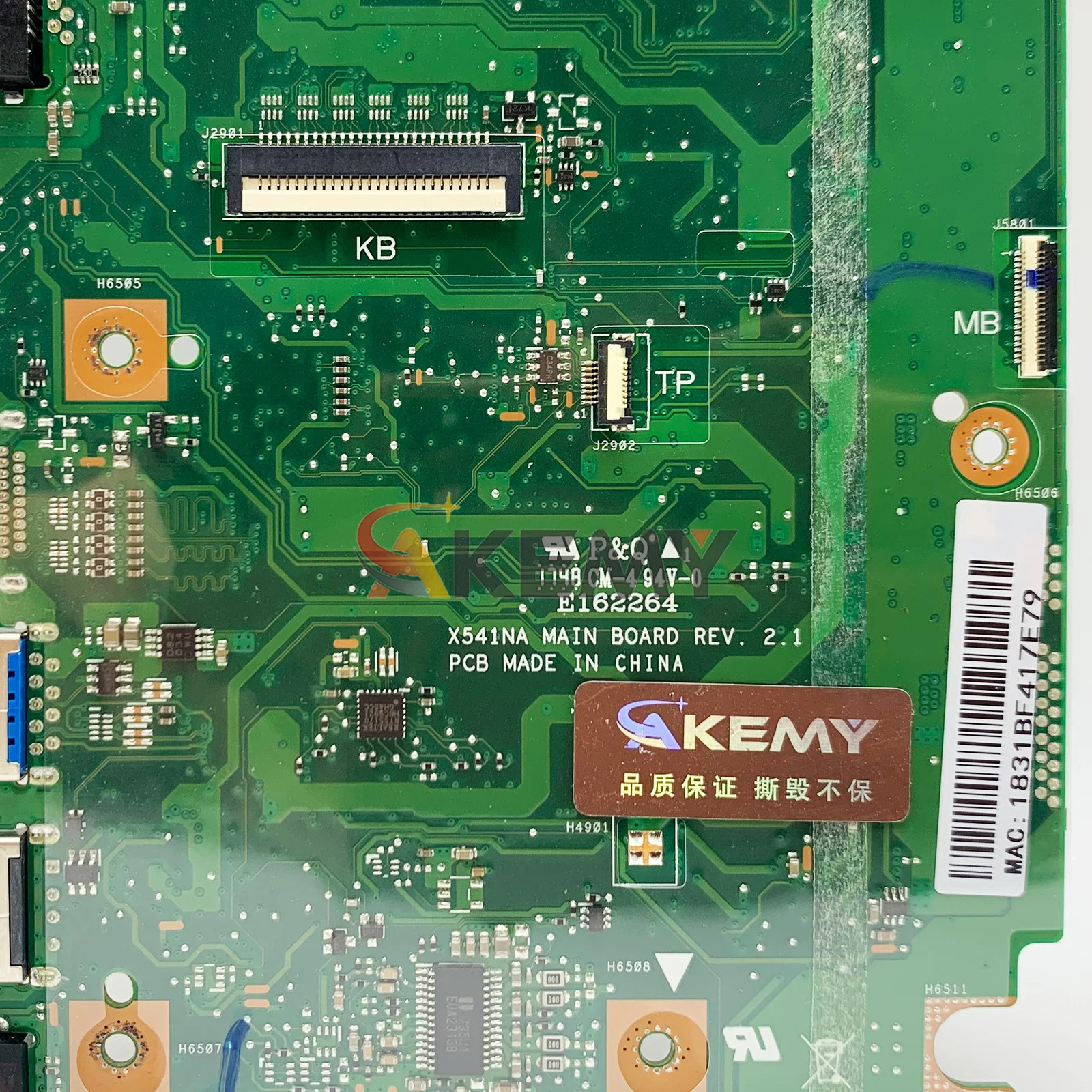 X541NA Laptop Moederbord Voor ASUS VivoBook X541NA R541N A541N X541NC F541N X541N A541N Notebook Moederbord Met Celeron CPU stk