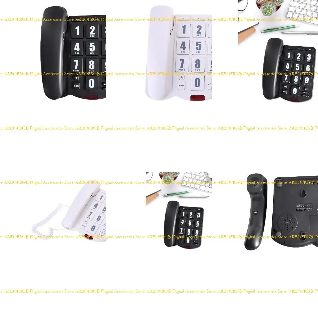 E21E Senior-Friendly Telephone Landline Phone Large Buttons and High Volume