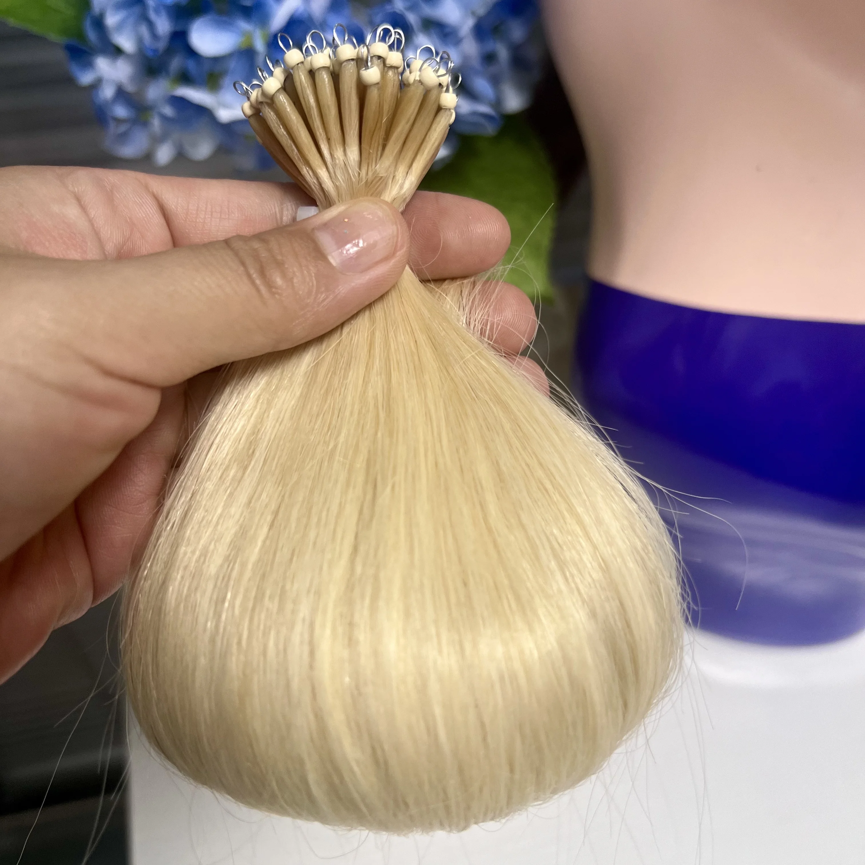 

0,6 г/подставка, 12-18 дюймов, цветные светлые волосы, настоящие волосы Remy, нано-кольцо, наращивание человеческих волос, шелковистые прямые волосы с микробусинами