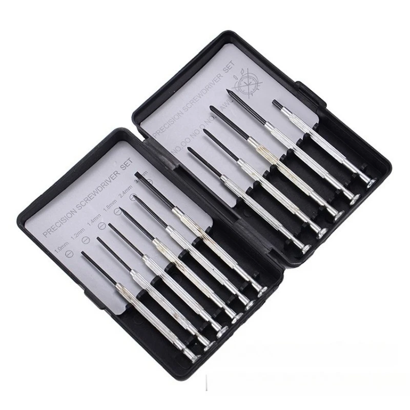 1Set 11Pcs Precision Screwdriver Set Multi‑Functional Telecommunication Repair Screwdriver Kit Hand Tool with Storage Box