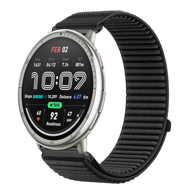حزام نايلون 20 ملم لـ Amazfit Active 2 سوار بديل قابل للتعديل لـ Amazfit Active 2squar/bip3 Pro/GTR Mini #3