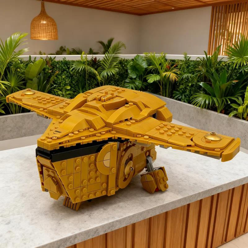 875 Piezas MOC Scion Shuttle Serie Ahsoka, Bloques de Construcción de Modelo de Batalla Estelar Alternativa, Colección Educativa para Armar