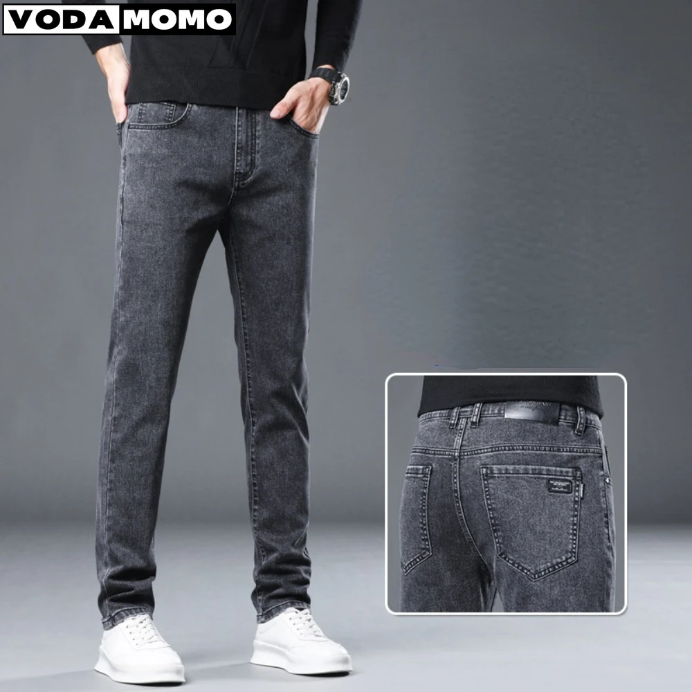 2024 Streetwear Black Grey Joggers Harem Jeans Trousers Mens Spring and Summer Stretch Jeans Leisure Time Denim Pants y2k