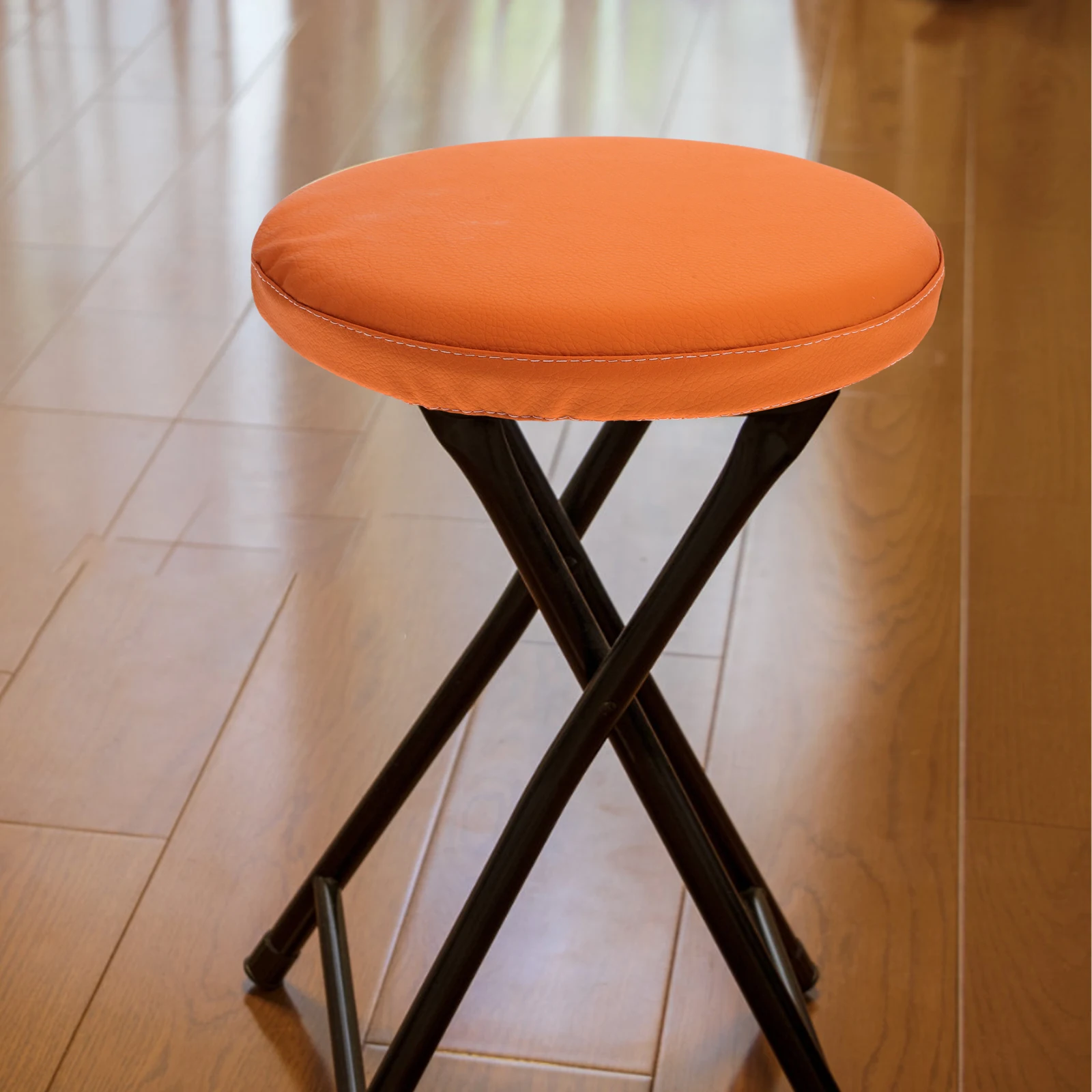 

PU Dining Chair Cushion Round Foam Soft Non-Slip Seat Pad for Window Tatami Mat Stool Living Room Patio Garden White