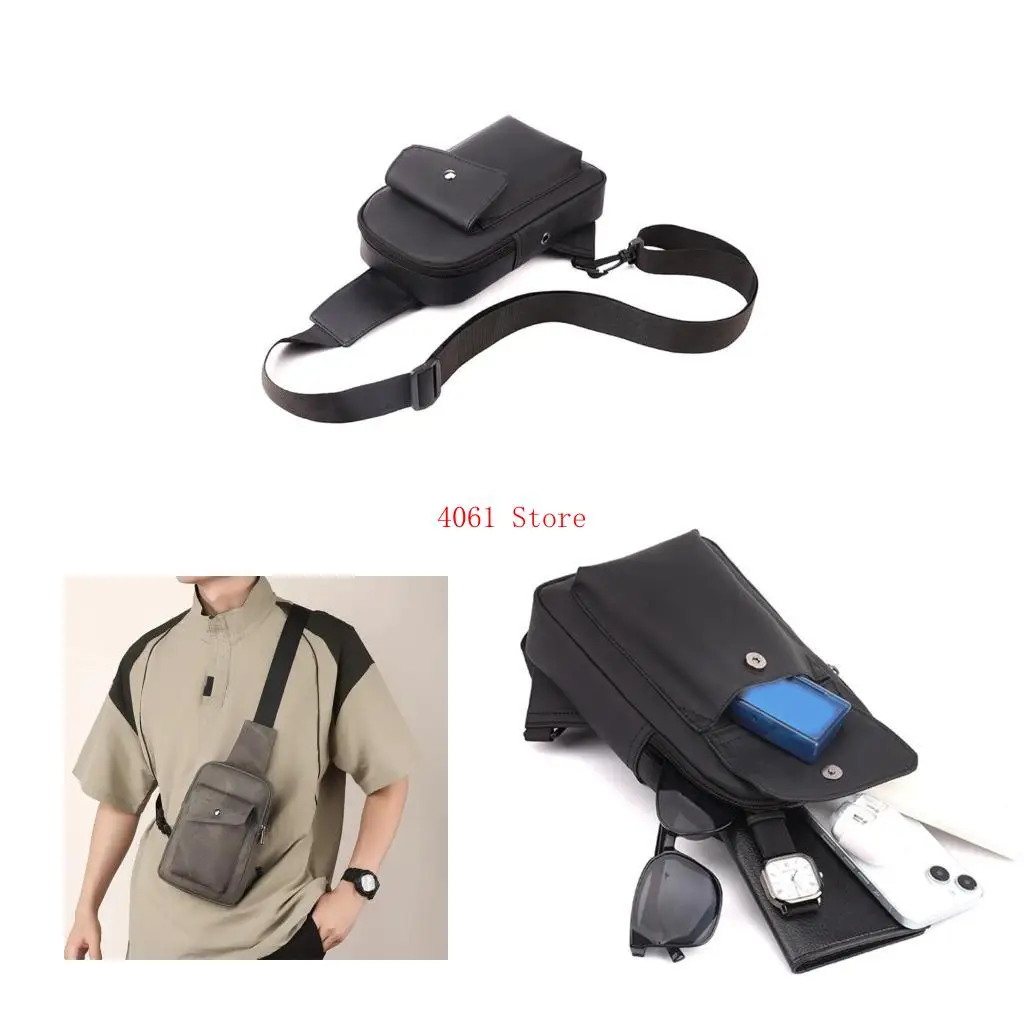 

Small Crossbody Bag Chest Bag Slings Bag Shoulder Backpack with Adjustable Strap Chest Daypacks