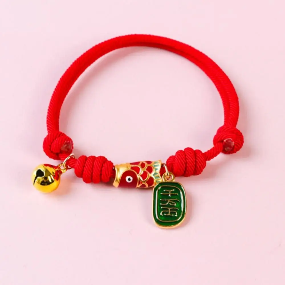 

Fashion Handmade Pet Bell Necklace Adjustable Chinese Style Braided Cat Collar Cute Puppy Collar Dog Accessories