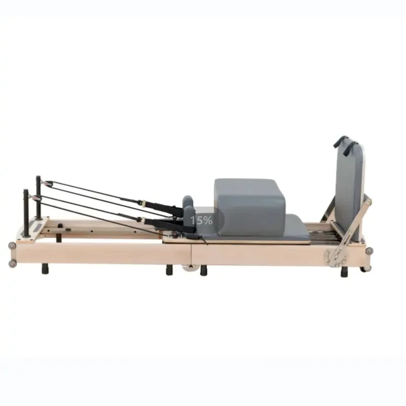 

YTYIN Maple Wood Pilates Bed Home Practice Reformer Foldable Pilates Machine