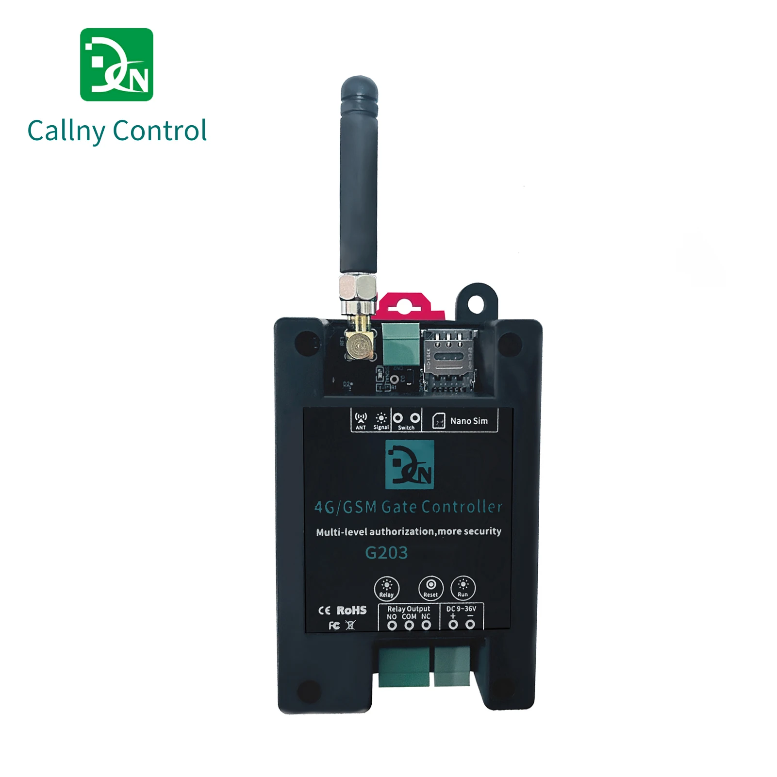 

Контроллер ворот 4G/GSM G203, беспроводной пульт дистанционного управления GSM, устройство открывания ворот, авторизованные обычные пользователи, не поддерживаются, управление вызовами (APP)