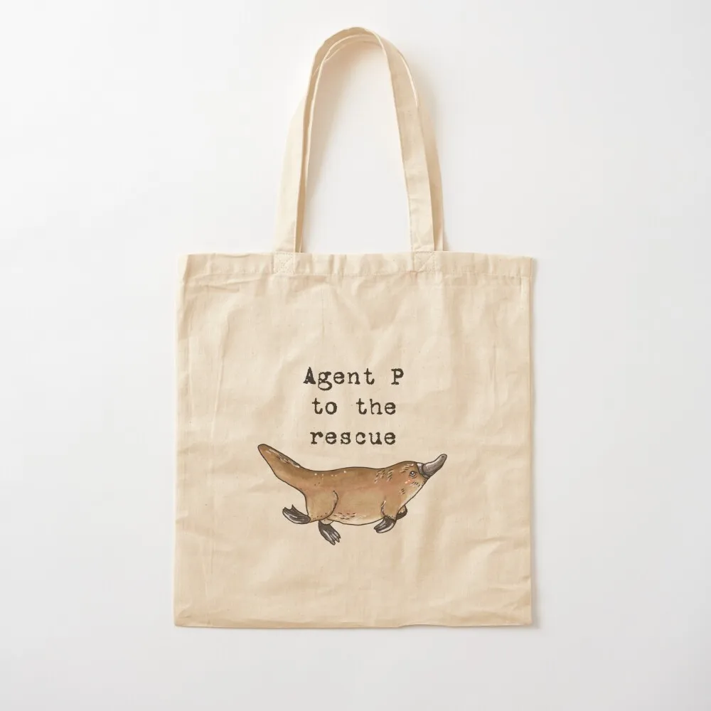 

Platypus - Animal Series Tote Bag reusable shopping bag Customizable tote bag Custom Canvas Tote