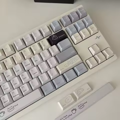 Wind Baking Diary Fresh Theme Keycaps Set PBT Sublimation Custom Original Handmade Keycaps for Mechanical Keyboard Accessories