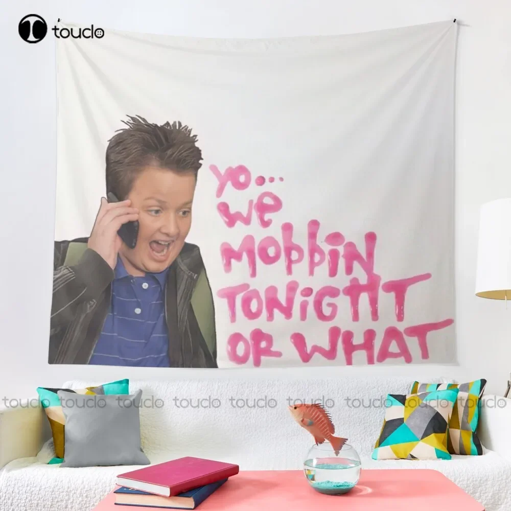 Gibby Mobbin Or What? Tapestry Tapestry Wall Hanging For Living Room Bedroom Dorm Room Home Decor Printed Tapestry Hanging Wall