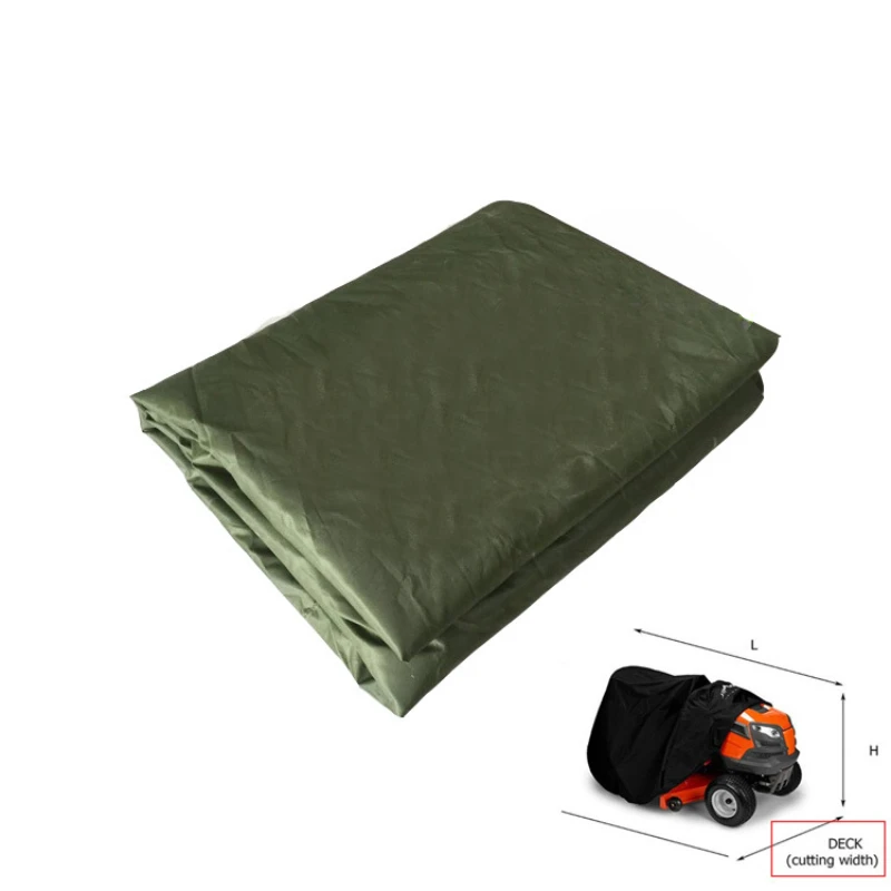 210D Oxford Cloth Outdoor Lawn Mower Rain Cover Green Weeder Dust Cover Outdoor Furniture Cover