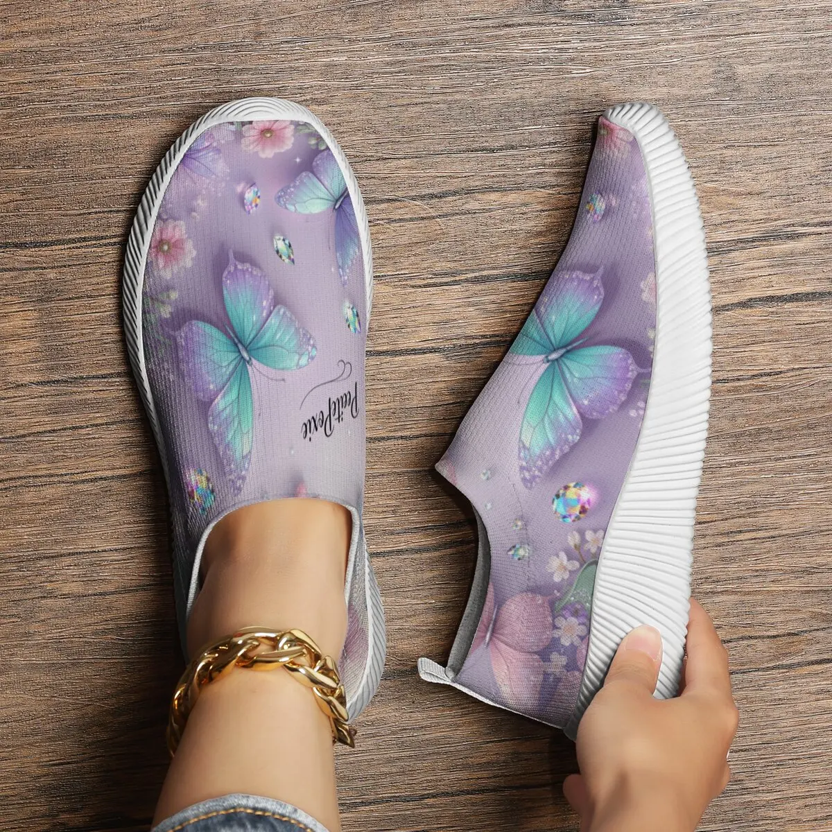 

Модные удобные лоферы, повседневная обувь, женские дышащие спортивные слипоны на плоской подошве, женские нескользящие прогулочные туфли