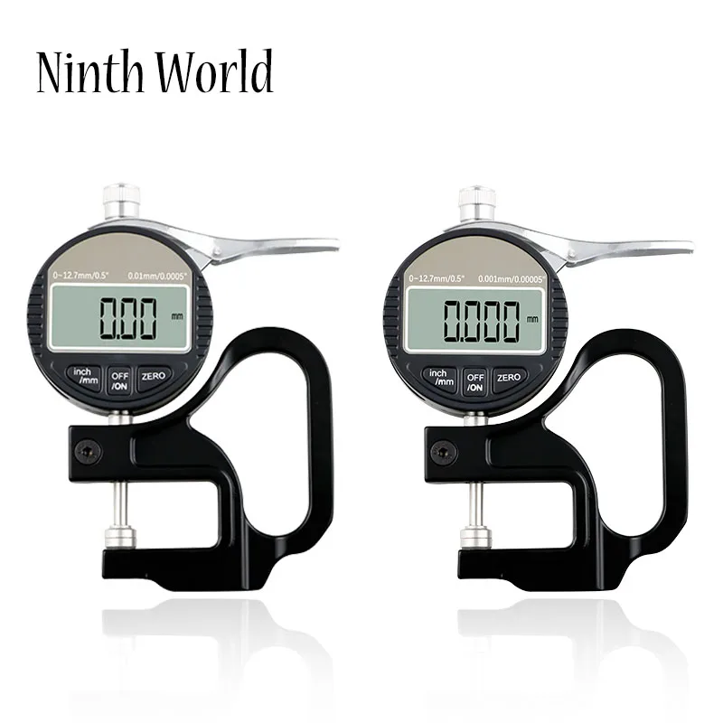 0.01/0.001mm Digital Thickness Gauge – Electronic Micrometer Thickness Tester with 12.7mm Range & RS232 Data Output 2