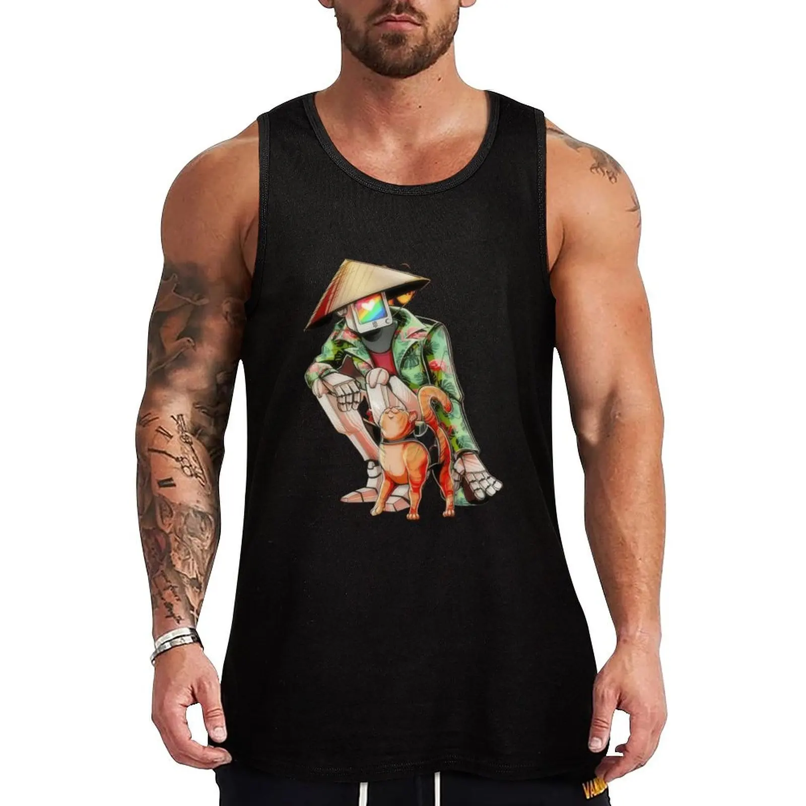 stray game Characters Tank Top Urban Street Tank Top Casual Sleeveless Shirt