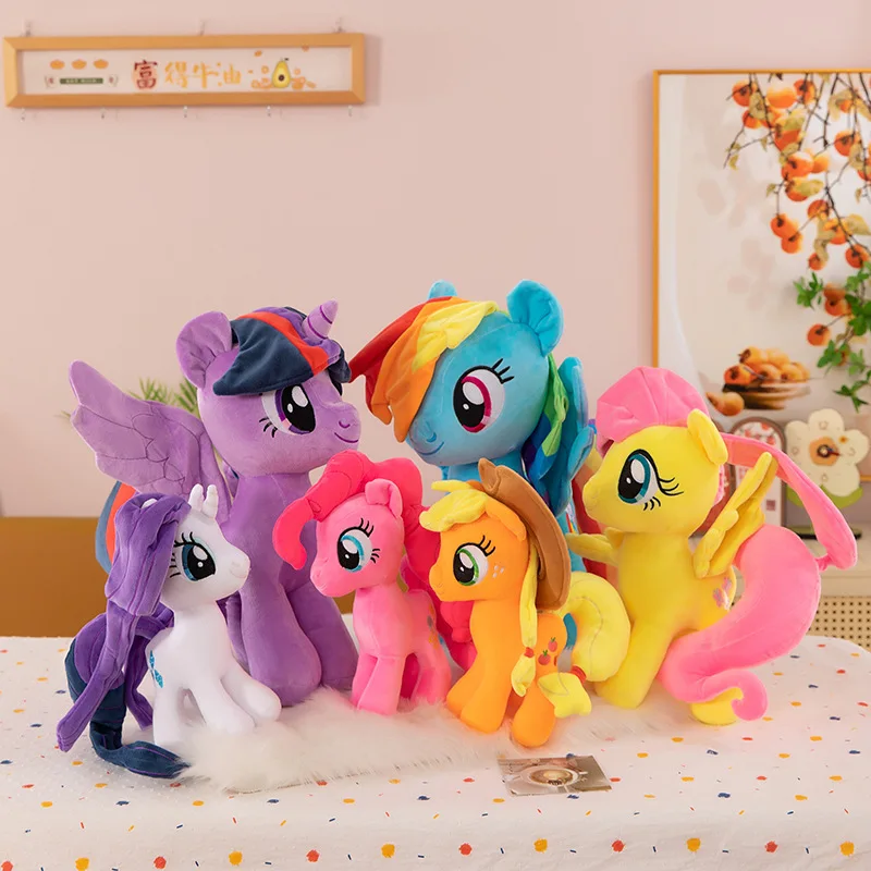 뜨거운 판매 플러시 유니콘 봉제 인형 장난감 어린이 생일 크리스마스 선물 귀여운 포니 봉제 인형 소녀 축제 선물 트렌디 장난감