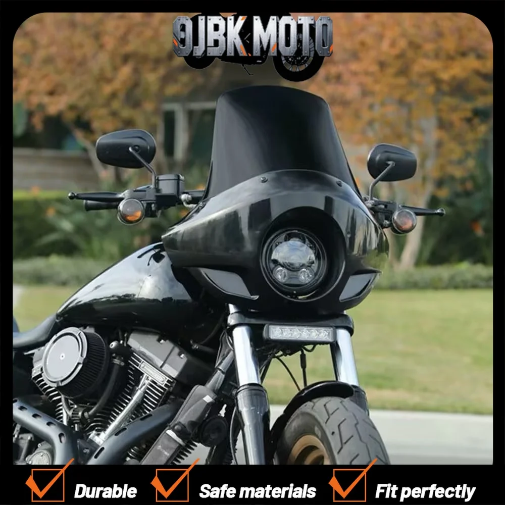 

【Perfect fit】Motorcycle headlight cover, pig head shaped mini windshield for BENDA LFC 700
