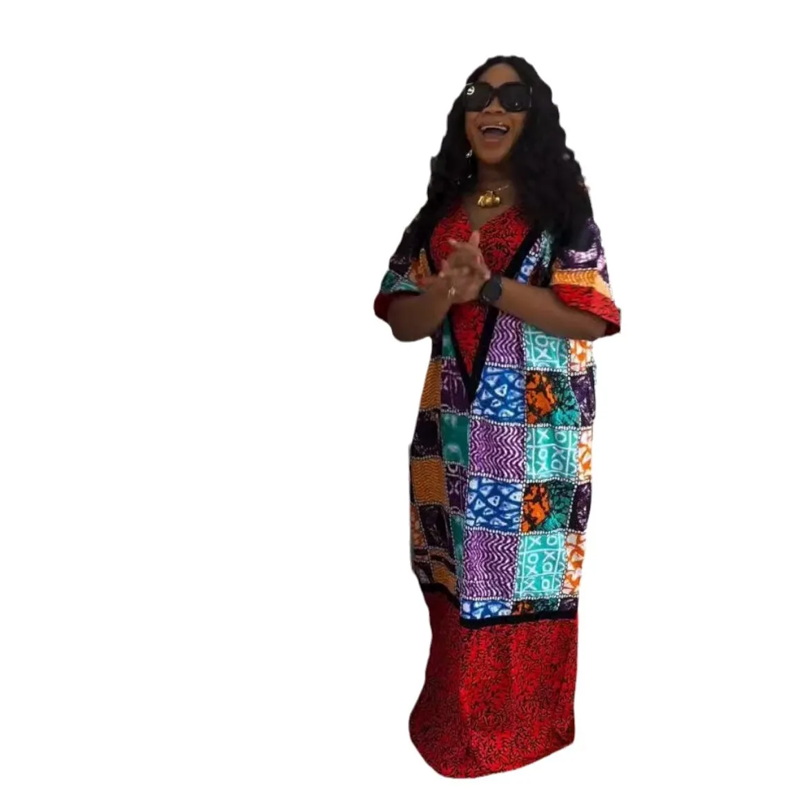 Abayas African Dresses for Women 2024 Traditional Africa Clothing Dashiki Ankara Outfits Gown Robe Muslim Kaftan Maxi Long Dress